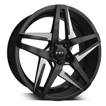 HD Wheels Hairpin Wheel in Satin Black Milled Face HD Wheels Hairpin Wheel in Satin Black Milled Face