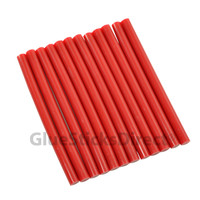 GlueSticksDirect Red Colored Glue Stick Mini X 4" 24 Sticks