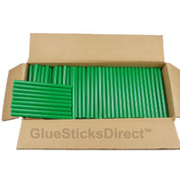 GlueSticksDirect Green Colored Glue Sticks 5/16" X 4" 5 lbs