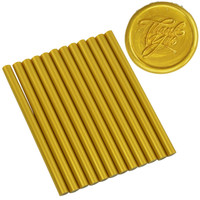GlueSticksDirect Gold Metallic Faux Wax Glue Stick Mini X 4" 24 Sticks