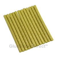 GlueSticksDirect Gold Glitter Faux Wax Glue Stick Mini X 4" 24 Sticks