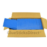 GlueSticksDirect Royal Blue Colored Glue Sticks 5/16" X 4" 5 lbs