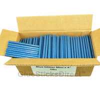 GlueSticksDirect  Blue Glitter Colored Glue Stick mini X 4" 5 lbs