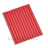 GlueSticksDirect Rubine Red Colored Glue Sticks Mini X 4" 24 Sticks