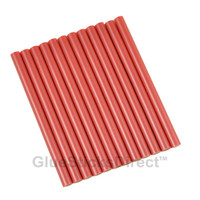 GlueSticksDirect Red Metallic Colored Glue Sticks Mini X 4" 24 Sticks