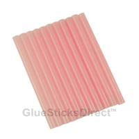 GlueSticksDirect Translucent Pink Colored Glue Sticks Mini X 4 24 Sticks