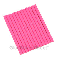Neon Pink Colored Glue Sticks mini X 4" 24 sticks