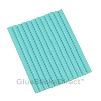 GlueSticksDirect Pastel Blue Colored Glue Sticks Mini X 4" 24 Sticks