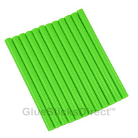 Neon Green Colored Glue Sticks mini X 4" 24 sticks