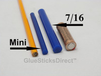 Pastel Blue Colored Glue Sticks 7/16" X 4" 5 lbs