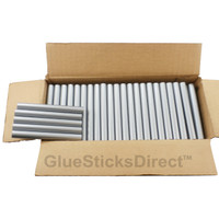 Silver Metallic Faux Wax Glue Sticks 7/16" X 4" 5 lbs