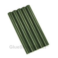 GlueSticksDirect  Forest Green Colored Glue Stick mini X 4" 24 Sticks 