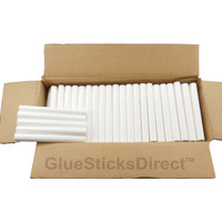 GlueSticksDirect White Colored Glue Sticks 7/16" X 4" 5 lbs