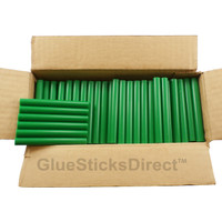 GlueSticksDirect Green Colored Glue Sticks 7/16" X 4" 5 lbs