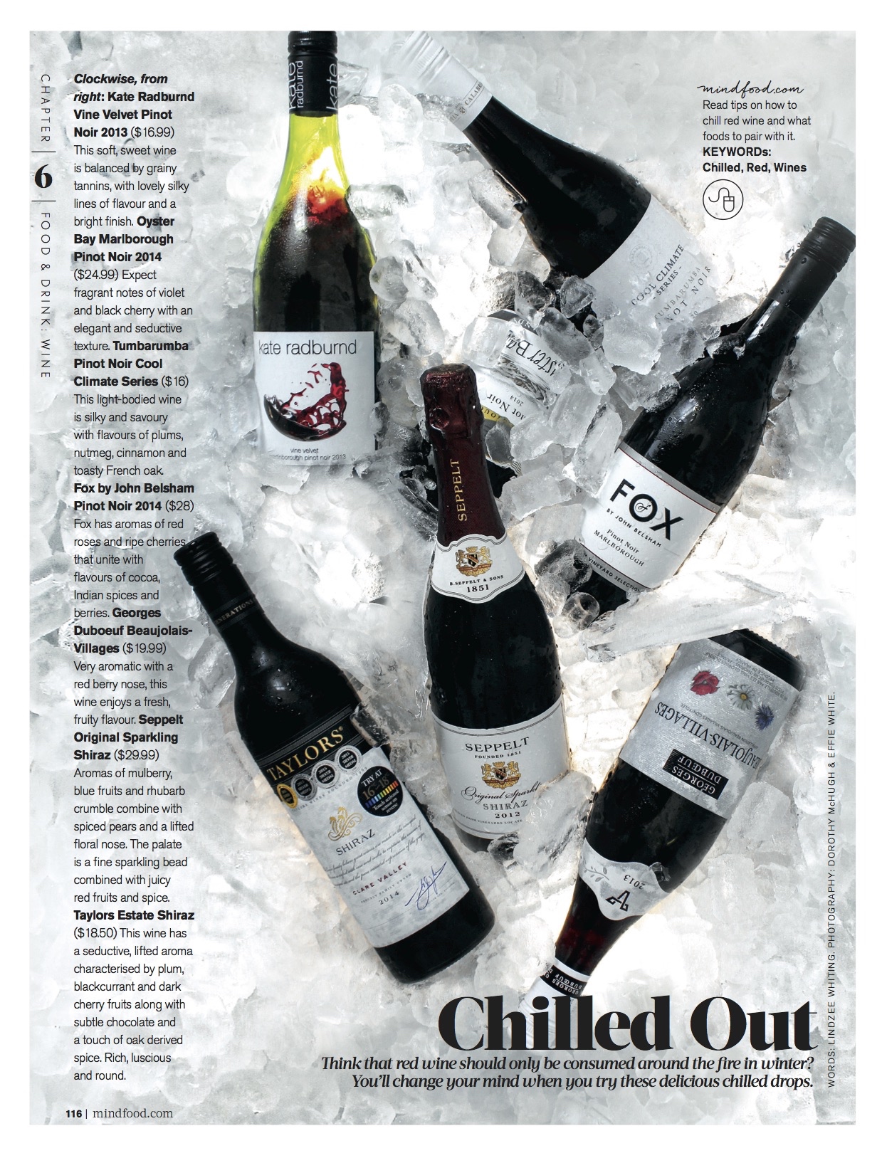MindFood Magazine Chilled Reds March 2016
