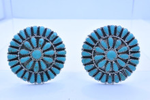 Native American Turquoise Earring Sterling Silver 
