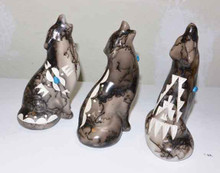 Navajo Pottery Horsehair Wolf 