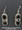 Effie Calavaza Onyx Earrings Large with Onxy Eyes Signed Effie C. Zuni