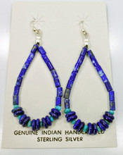 Lapis Lazuli  Turquoise Earrings 