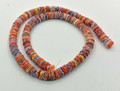 Multicolored Pectin Shell Heishi Beads 8 mm , 16 Inches Strand