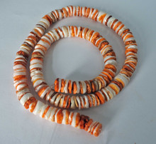8mm Orange White Spiny Oyster Shell 
