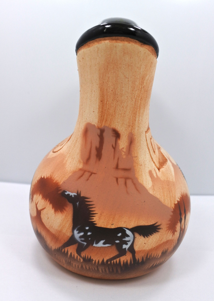 Authentic Native American Navajo Wedding Vase Pottery by