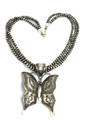 Vincent Platero Butterfly Pendant Navajo Pearl Sterling Silver