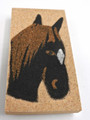 Horse Head Magnet Sand painting Native American Navajo