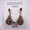 Red Corral Earrings Navajo Melvin Chee