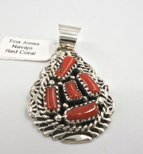 Mediterranean Red Coral Pendant Tina Jones