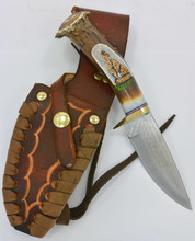Ken Richardson Knife Handmade In USA  4" Blade Leather Sheath 