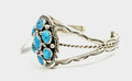 Kingman Turquoise Bracelet Navajo 