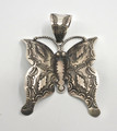 Navajo Sterling Silver Pendant Vincent Platero Large Butterfly Repousse Stunning