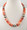 Graduated Red Spiny Oyster Navajo Pearl Necklace