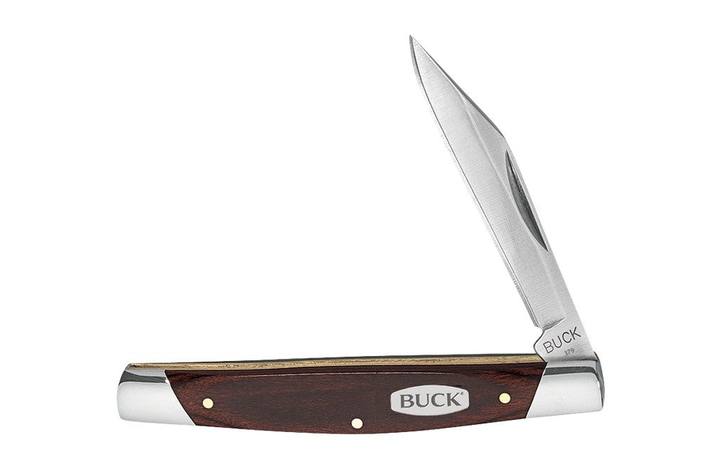 Buck Solo Folding Pocket Knife With Wooden Handles - All Tribe Silver