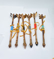 Navajo Arrow seed beads leather  feathers stone arrow head