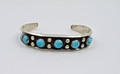 Navajo Sterling Silver Turquoise Bracelet