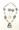 White Buffalo Lariat Necklace and Earings set
