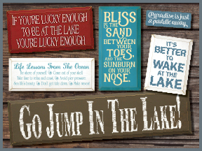Wooden Beach And Lake Wooden Signs With Sayings And Quotes
