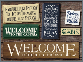 Cabin And Cottage Wooden Signs With Sayings And Quotes