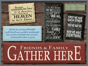 Friends And Familiy Wooden Signs With Sayings