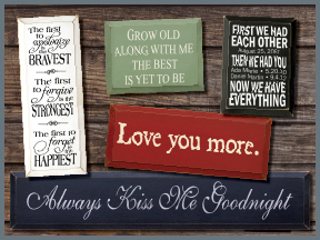 Wedding And Anniversary Wooden Signs With Sayings And Quotes