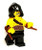 Minifig not included.