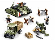 Brittish Mark V Tank Battle Scene