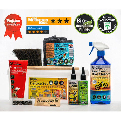 Green Oil Eco Rider Deluxe set Top - Review Bike cleaning set