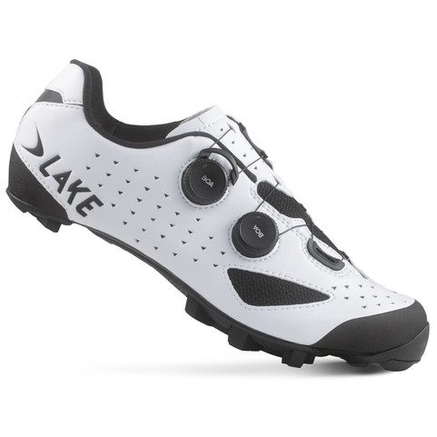 Lake MX238 Wide Fit White Gravel Shoes