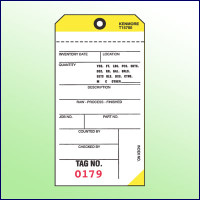 2Part NCR Tags (Yellow) - Kenmore Label & Tag