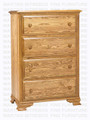 Maple Country Lane Chest of Drawers 18''D x 34''W x 50''H