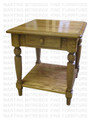 Maple Country Lane End Table With 1 Drawer And Shelf 24''D x 22''W x 24''H