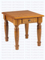 Maple Country Lane End Table With 1 Drawer  28''D x 24''W x 24''H